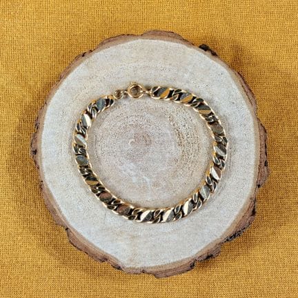 Armband aus 750/1000 (18 K) Gelbgold im Panzerglie