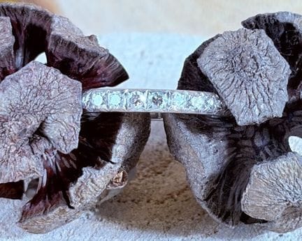 Bague américaine en platine 950/1000 ornée d'une l