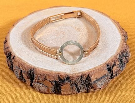 Bracciale da orologio da donna in oro giallo 750/1