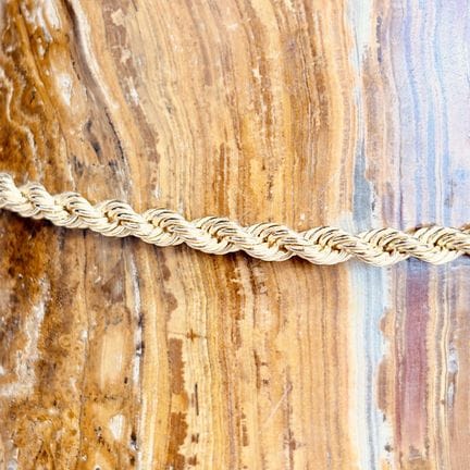 Collier en or jaune 750/1000 (18K) maille torsadée