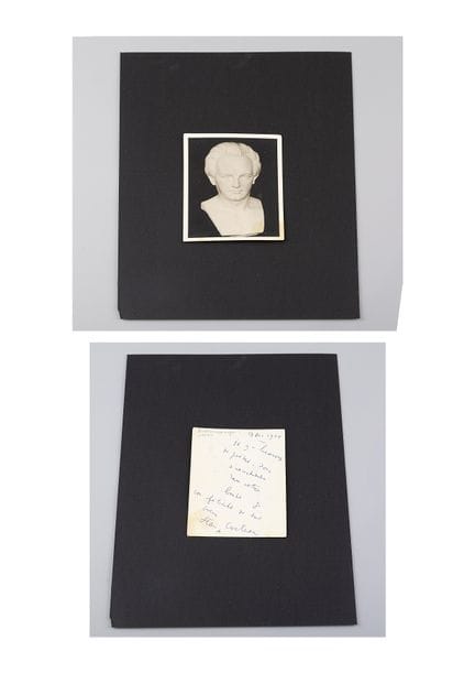 Jean COCTEAU (1889-1963). Autógrafo en el reverso 