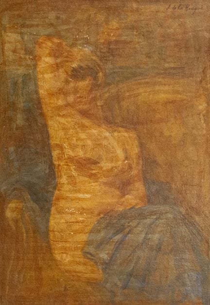 Jean DE LA HOUGUE (1874-1959). «Desnudo femenino s
