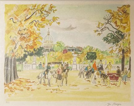 BRAYER, Yves (1907-1990) «Paseo por el Jardín de L