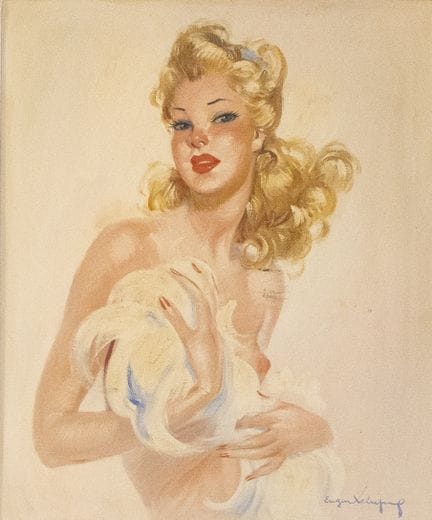 Eugène LELIEPVRE (1908-2013). «Dama elegante con b