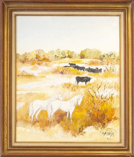 Ray POIRIER (1938). «Caballos en los estanques de 