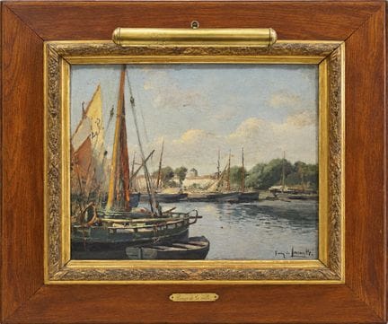 Albert FURCY de LAVAULT (1847-1915). «Puerto de La