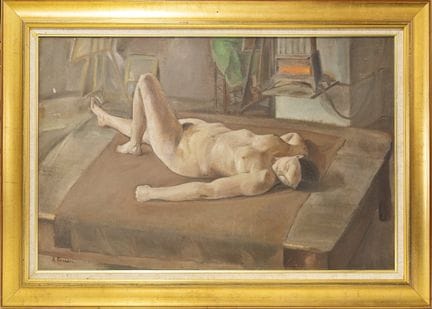 Antoine FERRARI (1910-1995). "Desnudo de mujer rec