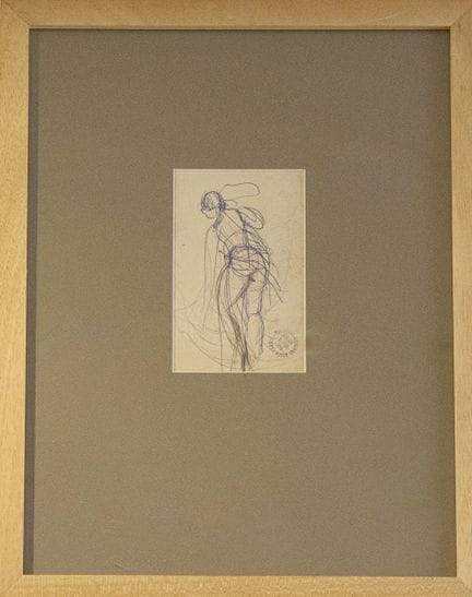 Ludwig KLIMEK (1912-1992) «Desnudo». Tinta sobre p