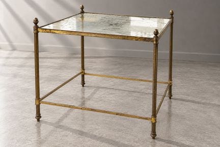 Al estilo de BAGUES. Mesita de salón rectangular, 