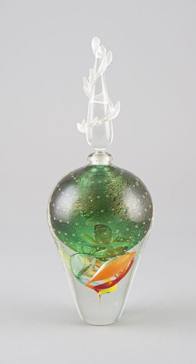 VERRERIE D'AVIGNAC. Gran frasco de cristal soplado