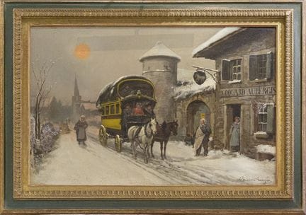 Théodore LEVIGNE (1848-1912) «Carreta frente a la 