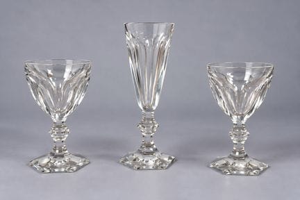 BACCARAT. Juego de copas, modelo Harcourt, compues