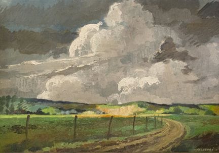 Robert FALCUCCI (1900-1989). «Paisaje tormentoso».