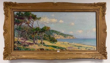 Olynthe MADRIGALI (1887-1950). «Cap Corse». Óleo s