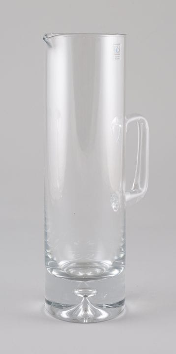 Cristal de BOUSSU. Jarra grande de cristal con asa