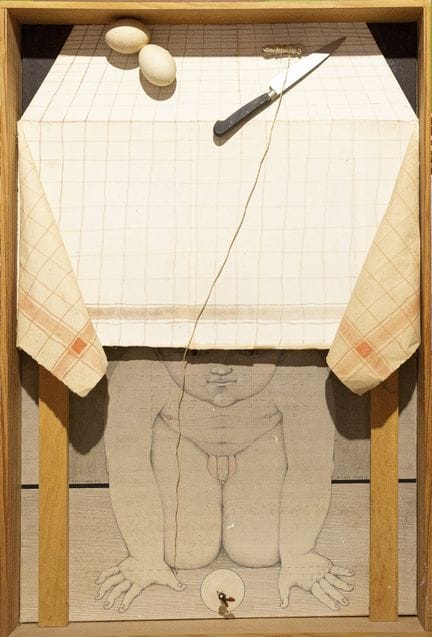 Michel LABLAIS (1925-2017). «Le dessous de table, 