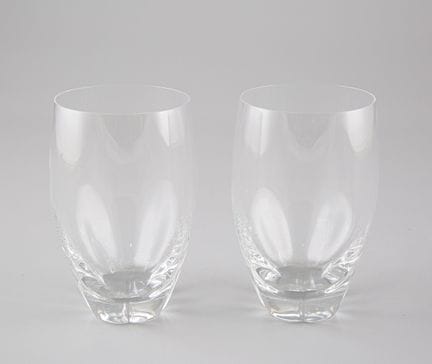 LALIQUE. Juego de 11 vasos de whisky de cristal, m