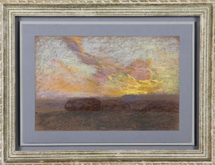Claude FIRMIN (1864–1944): Das Feld bei Sonnenunte