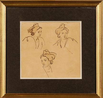 Léo LELEE (1872–1947): Studie von Arlésiennes. Zei