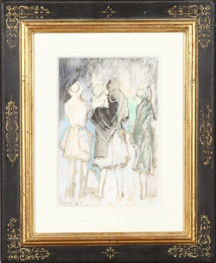 Jean JANSEM (1920-2013): Personaggi di spalle. Dis