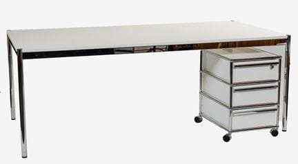 Fritz HALLER, VSM HALLER Editions: Large desk. Whi