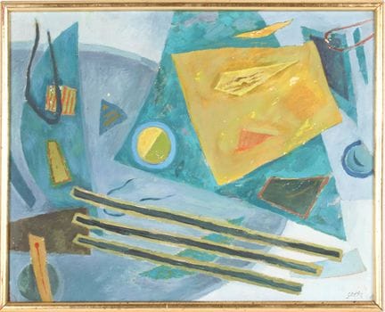 Henri GOETZ (1909-1989): Parad. Óleo sobre tabla, 