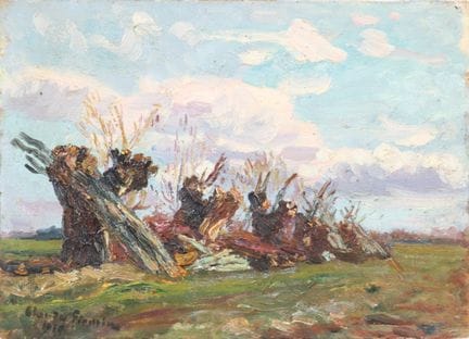 Claude FIRMIN (1864–1944): „Die Baumstämme“. Klein