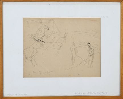 安德烈·杜努瓦耶·德·塞贡扎克（1884-1974）：《小丑的召唤》。干刻版画，由艺术家亲笔签名并注