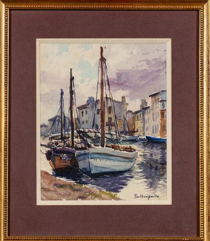 Pierre DE CHAMPEVILLE (1885–1950): Der Hafen von M