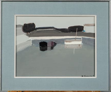 Michel BONNAUD (1934–2008): Die Boote. Gouache, un