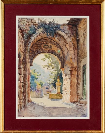 Pierre DE CHAMPEVILLE (1885–1950): Le Beaucet. Aqu