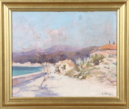 Raymond ALLEGRE (1857–1933):  Der Küstenweg. Öl au