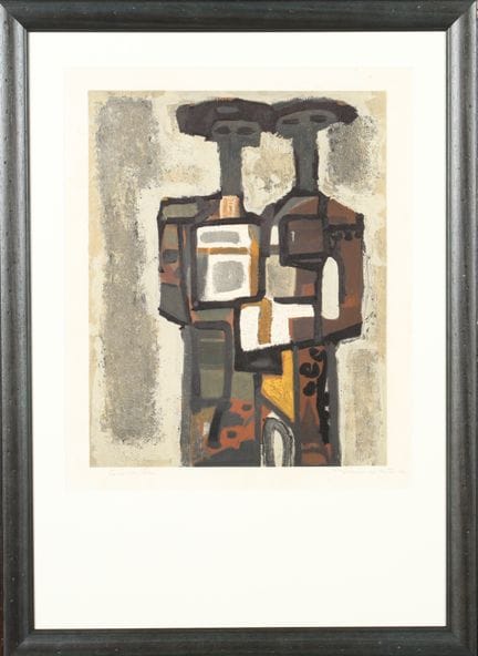 Raymond GUERRIER (1920–2002): Das Paar. Lithografi