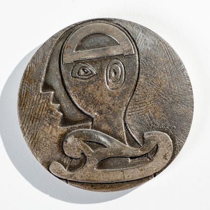 Médaille de table en bronze argenté éditée par la 