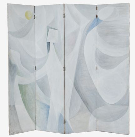Robert DROULERS (1920–1994): Abstract folding scre