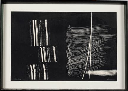 Hans HARTUNG (1904-1989): Farandole. Litografía nu