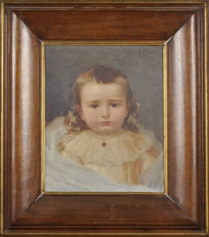 Jules FLOUR (1864-1921): Porträt eines Jungen mit 
