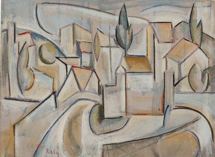 André RIALLE (1924–2005): Die Häuser und die Eiben