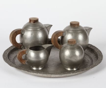 René DELAVAN (1926-1958) : Service à thé et à café