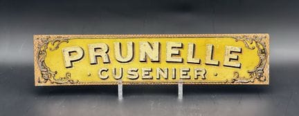- PRUNELLE CUSENIER -c.1900

Tôle publicitaire ori