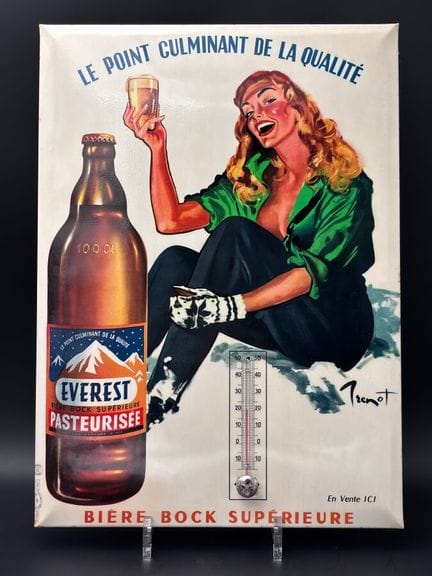 BIÈRE EVEREST - c.1960

Signé « BRENOT»

Glassoïde