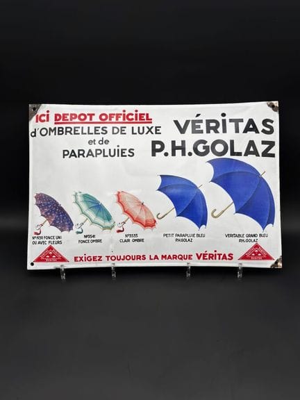 OMBRELLI GOLAZ - 1950 circa

Targhetta pubblicitar
