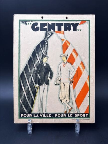 GENTRY - c.1930

Carton publicitaire original lith
