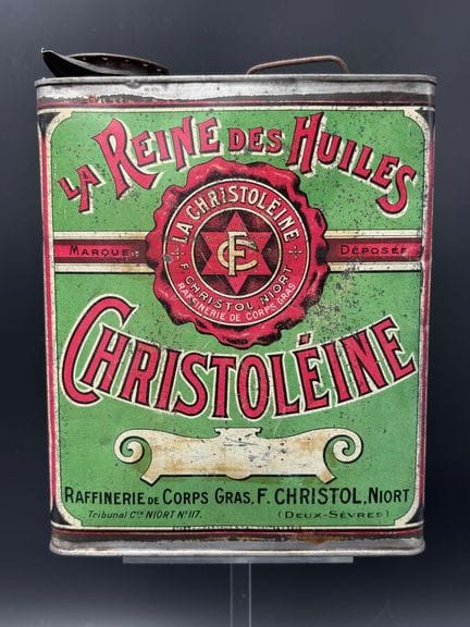 - HUILE CHRISTOLÉINE - c.1930

Rare bidon d'huile 