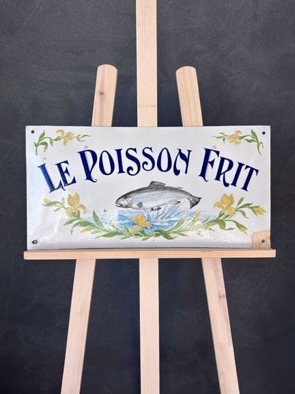 LE POISSON FRIT - c.1900

Rare enseigne de guingue