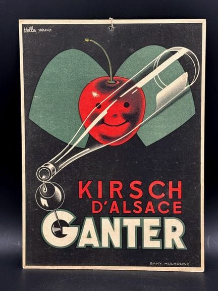 KIRSCH D'ALSACE GANTER - 1930 circa

Cartoncino pu