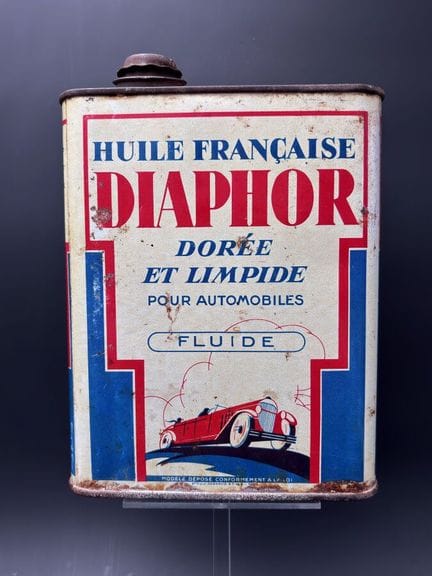 HUILE DIAPHOR - c.1920-30

Très rare bidon d'huile