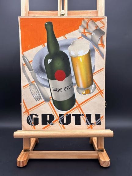 BIRRA GRÜTLI - 1930 circa

Attribuita a Edouard BO