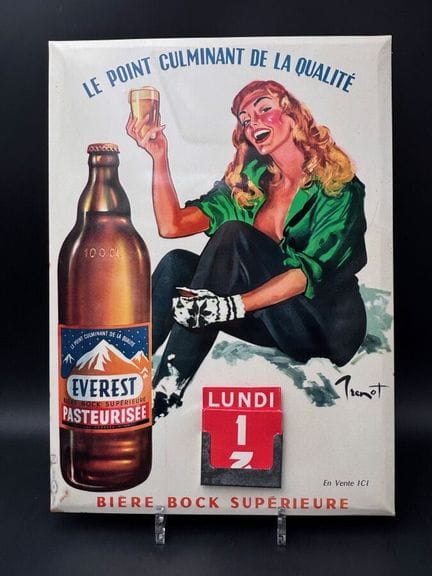 BIÈRE EVEREST - c.1960

Signé « BRENOT»

Glassoïde