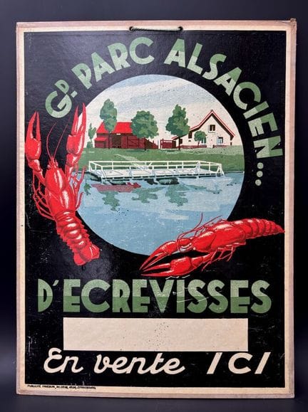 GRAND PARC ALSACIEN D'ÉCREVISSES - c.1930

Rare ca